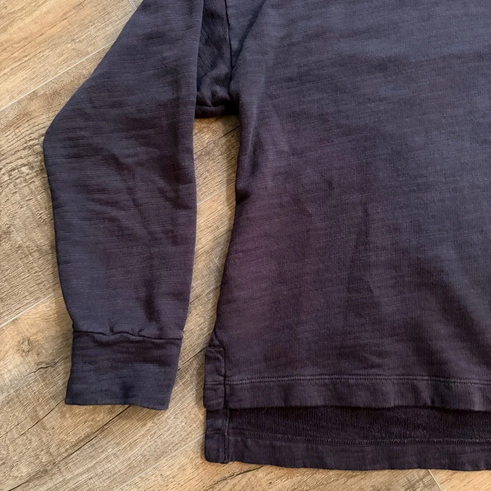 J. Crew Womens M Cowl Turtleneck Sweater‎ Asymmetrical Vintage Fleece Boxy Fit